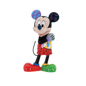 Disney by Britto Mickey Mouse Mini Figurine - front view classic Mickey pop art