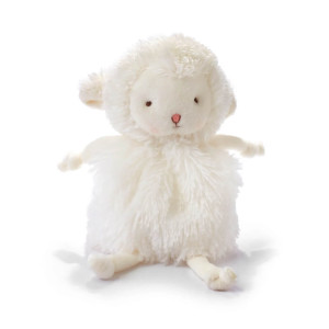 This Bunnies by the Bay Kiddo Lamb White Roly Poly Soft Toy for Baby main product view