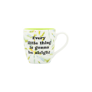 Colourful Tie Dye Mug - 'Everything little thing is gonna be alright'