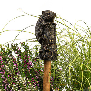 Jardinopia Antique Bronze Hedgehog Cane Companion - main view | Peekaboobaby