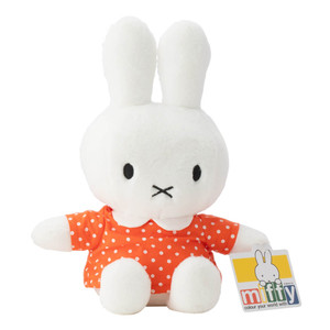 Miffy Orange Spot Dress Plush Toy - 29cm - main view | Peekaboobaby