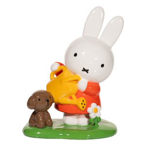 Miffy Gardening with Snuffy Ceramic Figurine - 15cm - main view | Peekaboobaby