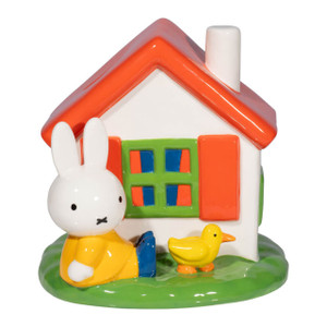 Miffy House Ceramic Money Bank - 16cm - main view | Peekaboobaby