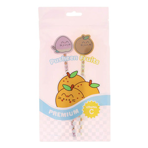 Pusheen Fruits Pencil Set with Eraser Toppers - main view | Peekaboobaby