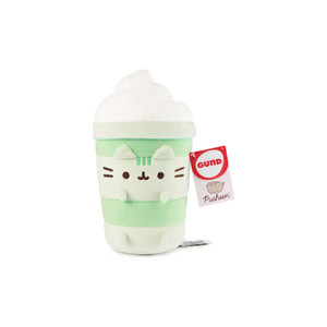 Pusheen Sips matcha drink plush - green matcha cup design with Pusheen cat - 26cm