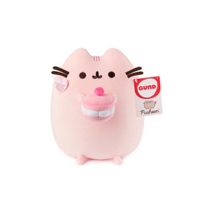 Pusheen shaped as a pink cherry macaron Squisheen plush - 24cm squishy plush