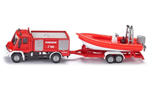 Siku Mercedes-Benz Fire Engine with Boat Die-Cast MB-SI1636 | Peekaboo Baby