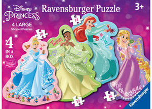 Ravensburger - Disney Princess 4 Puzzle Shaped - box front