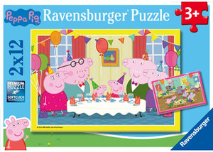 Ravensburger - Peppa Pig Puzzle 2x12 Pieces - box front