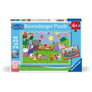 Ravensburger Peppa Pig Puzzle 2x12 Pieces - image 7 | Peekaboo Baby