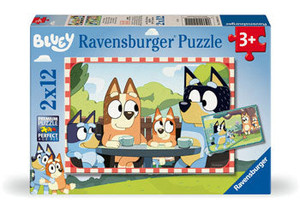 Ravensburger - Bluey Family Time Puzzle 2x12 Pieces - box front