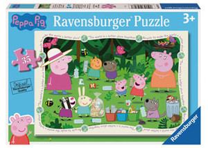 Ravensburger - Peppa Pig Recycle Together! Puzzle 35 Pieces - box front