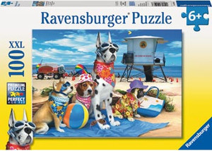 Ravensburger - No Dogs on the Beach Puzzle 100 Pieces - box front