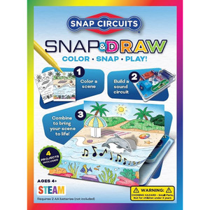 Snap Circuits Snap & Draw STEAM Kit - product box packaging front view