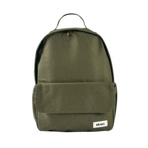 Beaba Tokyo Nappy Backpack, colour: Seagrass nappy backpack - front view on white background