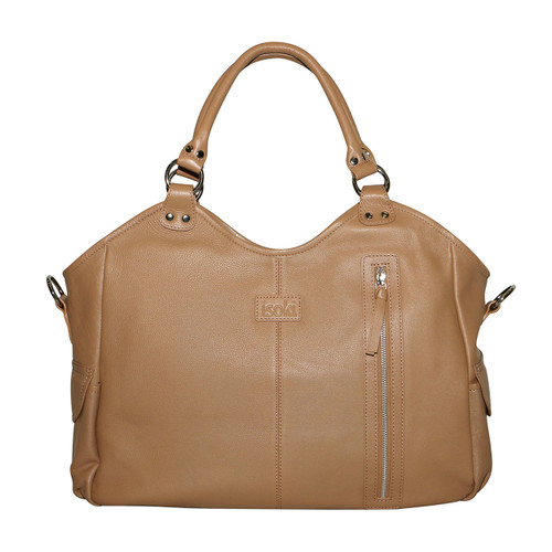 Isoki Leather Hobo Angel Nappy Bag - Sand - Buy Baby Diaper Bags Online