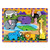 Melissa & Doug wooden chunky safari puzzle with colourful animal pieces including elephant, lion, giraffe and zebra