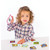 Orchard Toys Alphabet Flashcards - child holding letter W flashcard during play | Peekaboo Baby