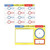 Child drawing clock hands on Melissa & Doug Write A Mat Telling Time Placemat with dry-erase marker