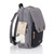 Buy Babymel George Baby Eco Nappy Backpack - Grey/Black Online | Peekaboo Baby