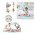 Skip Hop Tropical Paradise Activity Gym full view showing arch and hanging plush toys
