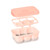 Skip Hop Easy Fill Freezer Trays Coral - stackable design in freezer