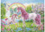 Ravensburger - Magical Unicorns Puzzle Colour Bk 100 Pieces - completed puzzle image