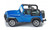 SIKU Jeep Wrangler 1:87 die-cast model in blue - front and side view