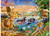 Ravensburger - Savannah Jungle Waterhole Puzzle 100 Pieces - completed puzzle image