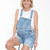 Shop Ripe Maternity Denim Short Overalls - Pale Blue at Peekaboo Baby