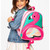 Skip Hop Zoo Flamingo Backpack open compartment side view