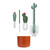 Boon Cacti bottle cleaning brush set in brown - full set