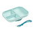 Beaba 4 Piece Silicone Suction Divided Plate Set - Blue- Baby Feeding