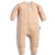 ergoPouch organic cotton padded sleep onesie in golden peach colour with white spotted pattern and front zipper