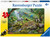 Ravensburger Rainforest Animals 60 piece jigsaw completed showing colourful jungle creatures