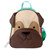 Skip Hop Zoo Kids Backpack Pug front embroidered face design