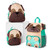 Skip Hop Zoo Big Kid Backpack Pug back panel and straps