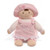 GUND My First Dolly brunette, soft plush doll with brown hair, front view