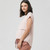 Buy Ripe Maternity Lionel Short Sleeve Nursing Tee - Dusty Pink/White Online | Peekaboo Baby