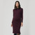Ripe Maternity Ruby Rib Nursing Dress - Maroon Detail | Peekaboo Baby
