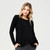 Buy Ripe Maternity Raw Edge Nursing Top - Black Online | Peekaboo Baby