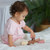 PlanToys Farm Animals Set wooden figures on play mat