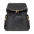 Storksak Alyssa Leather/Nylon Nappy Backpack - Black/Gold Hardware