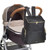 Storksak Alyssa Leather/Nylon Nappy Backpack - Black/Gold Hardware