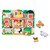 Farm puzzle board showing sliding barn doors with hidden wooden animals beneath