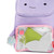 Skip Hop Zoo Narwhal Big Kid Backpack side showing mesh bottle pocket