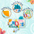 Disney Baby Stitch On-the-Go Soft Book pram and car seat toy in use