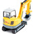 SIKU Wacker Neuson ET65 die-cast excavator cab detail