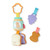 PB&J Stroller Toy attached to pram bar with velcro strap showing sandwich shape