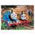 Ravensburger Thomas Friends 20 piece puzzle assembled showing Thomas and Percy at the station